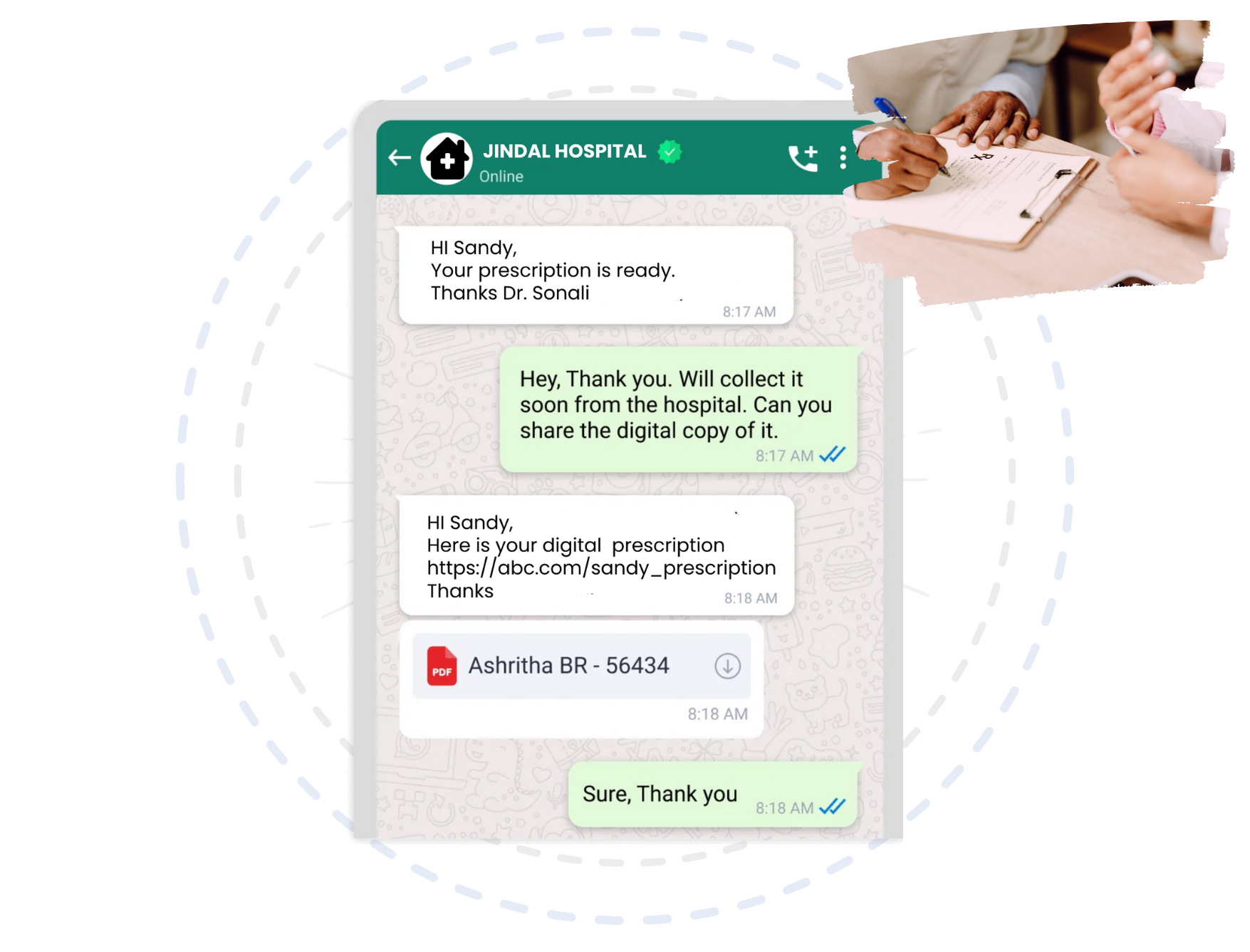 Automate send post-diagnosis notes and suggestions